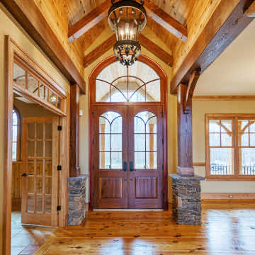 The Grand Entrance using Heart Pine Flooring