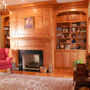 Custom Heart Pine Living Room Gloucester, Virginia Rare Wood Showcase
