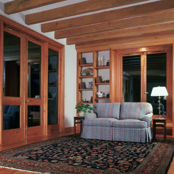 Library built using old reclaimed wood in New Kent, VA
