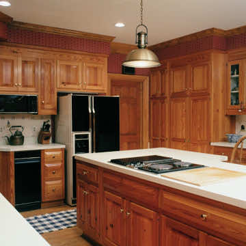 Custom Cabinets using Antique Heart Pine