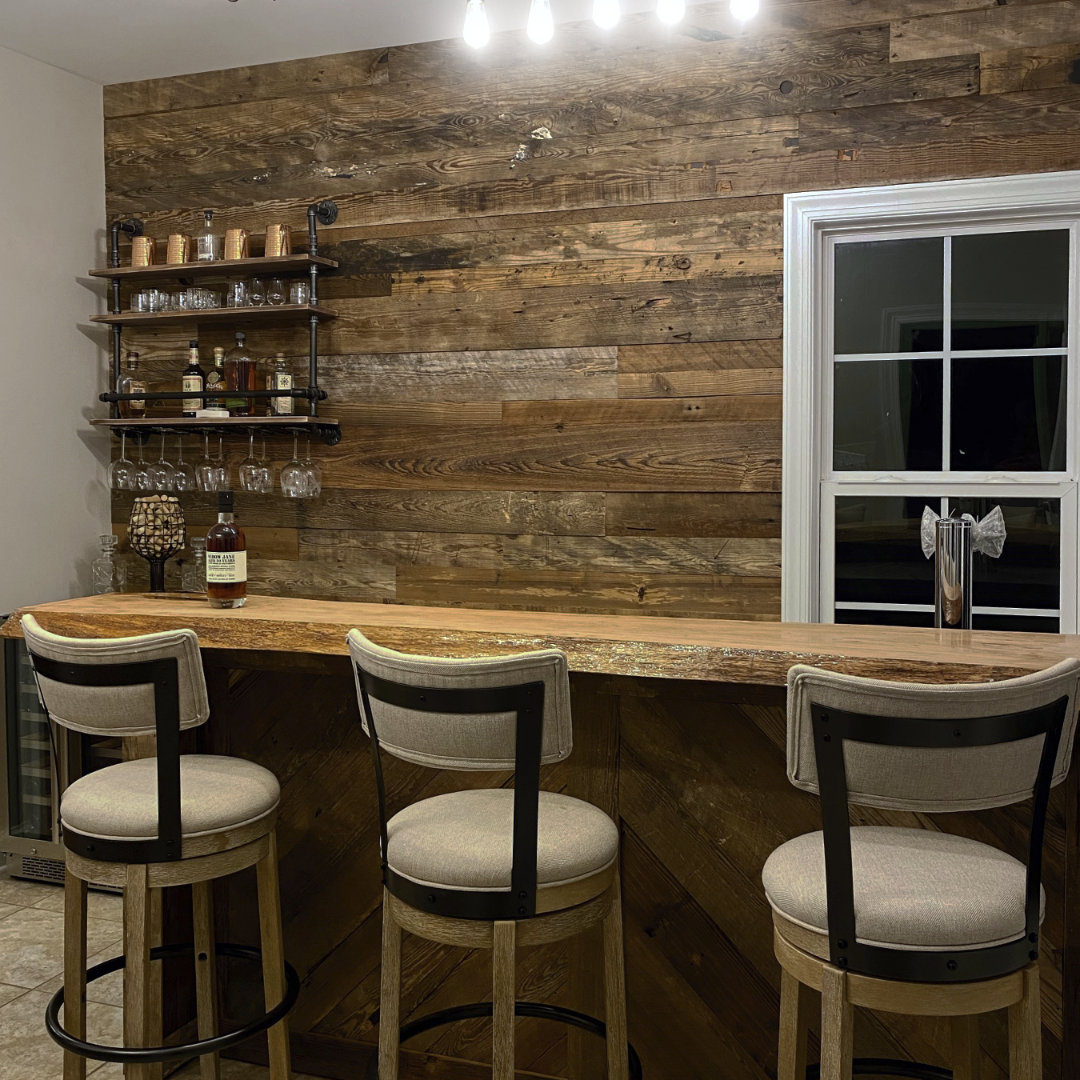 Original Finish Planned Wall Rare Wood Showcase