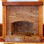 Reclaimed Antique Mantel Living Room - E.T. Moore Custom Home
