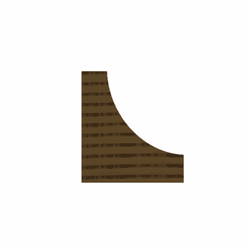 ETM-405 Cove Shoe Mold Moulding Profile