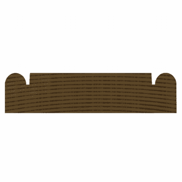 ETM-803 3 1/2” Double Beaded Chair Rail Moulding Profile
