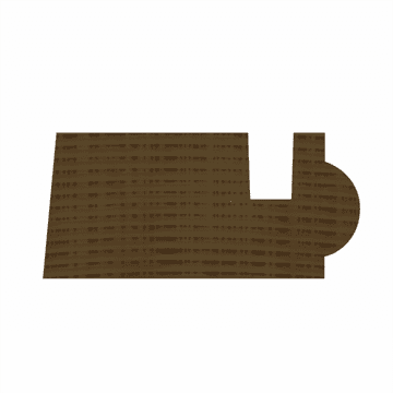 ETM-808 Two Piece Chair Rail Top Moulding Profile