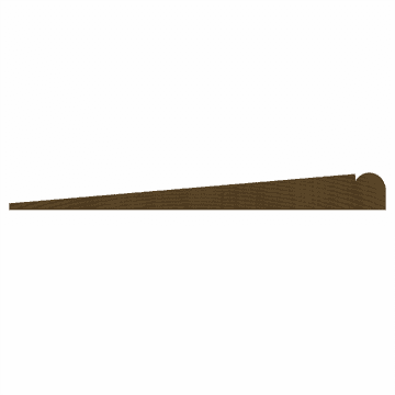 ETM-206 1/2” Radius Single Beaded Siding Moulding Profile