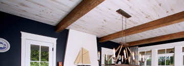 Winery using antique reclaimed large heart pine wood beams